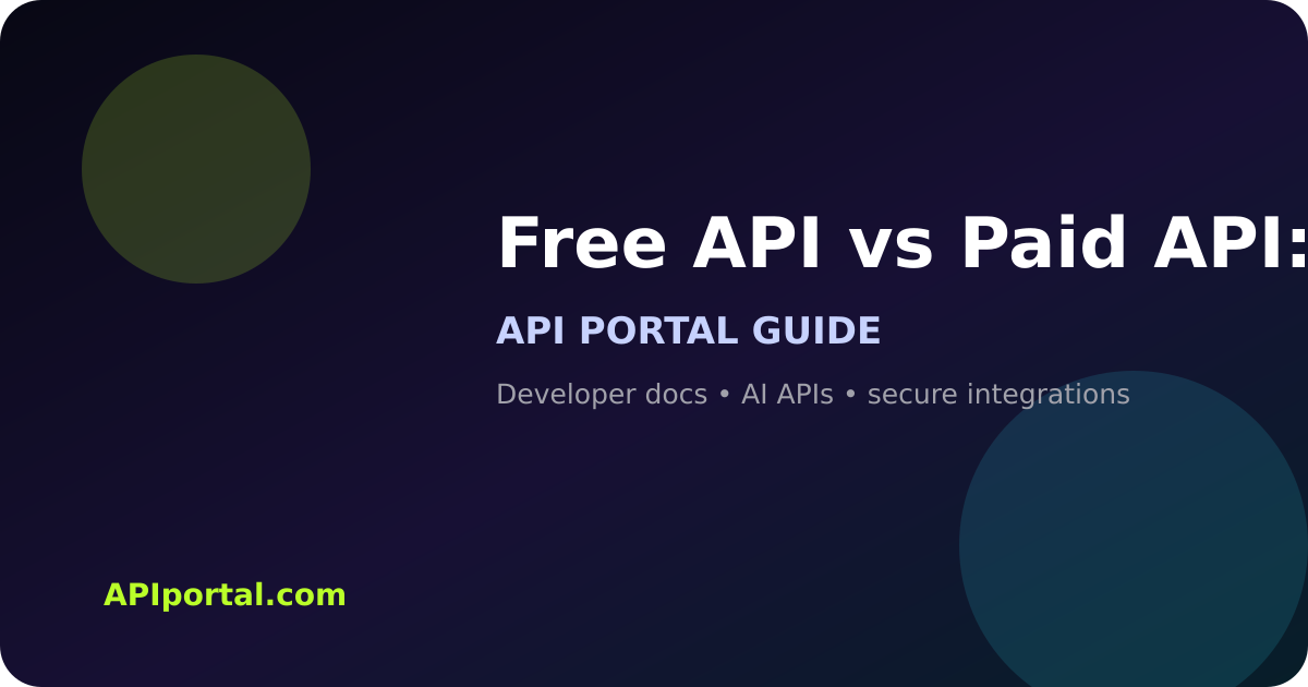 Free API vs Paid API: How to Choose the Right API for Your App featured image